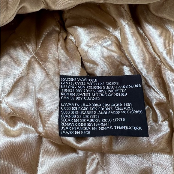 Weatherproof All Weather Mid Length Car Coat Ivory Size XL Insulated Zip Classic - Picture 13 of 13